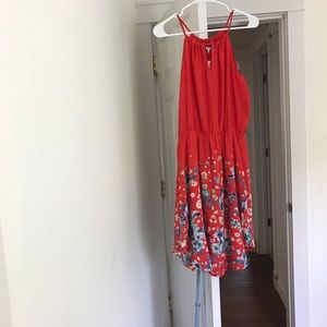 NWT Collective concepts red orange dress size M
